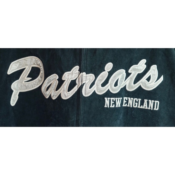 New England Patriots Leather Suede Jacket XXL - Picture 3 of 16